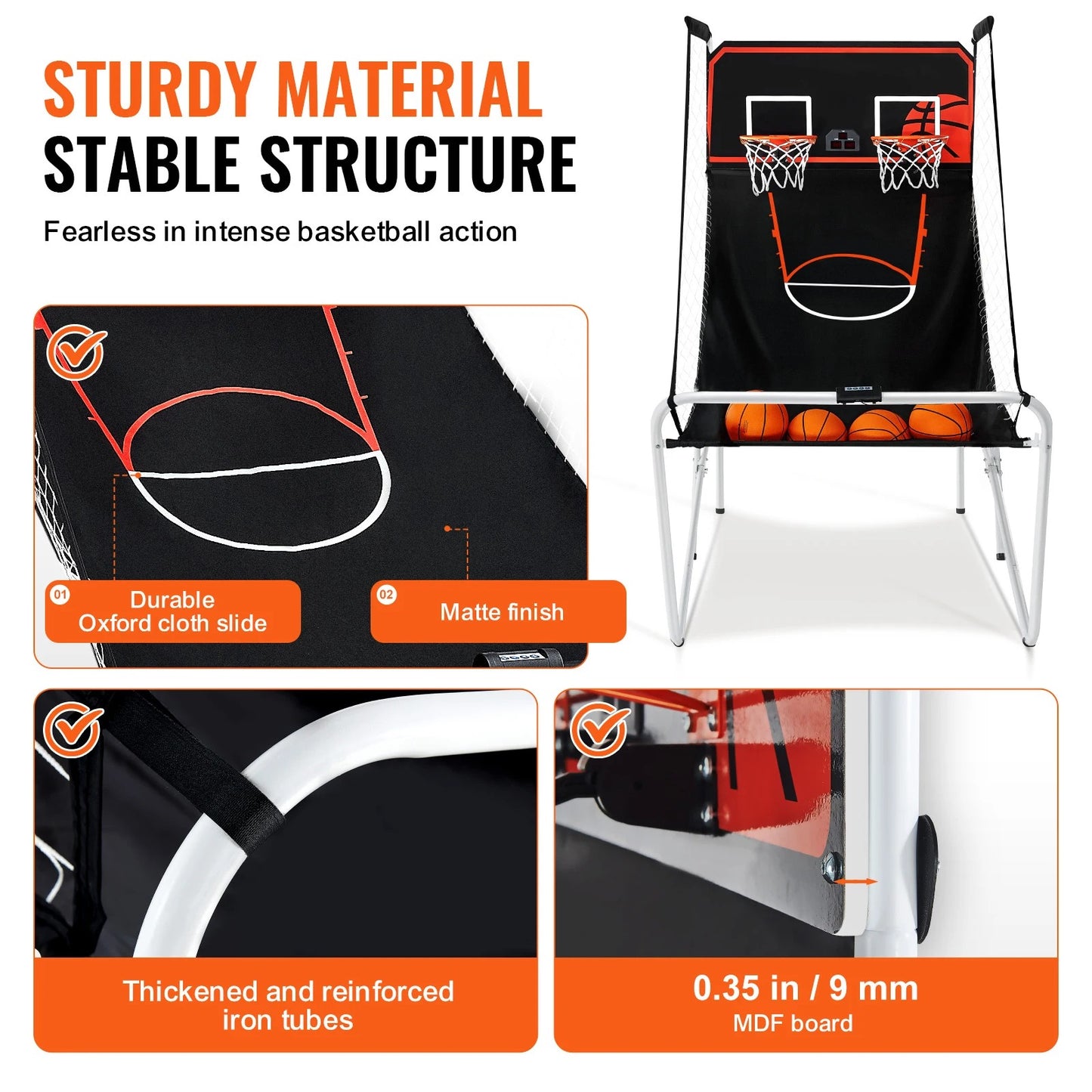 Giant Sports Dual Shot Foldable Basketball Arcade Game