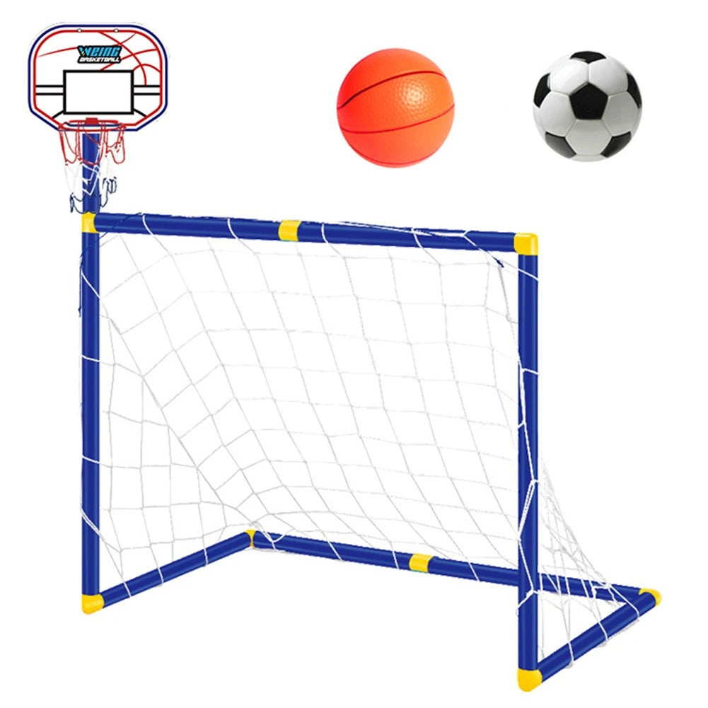 Giant Sports Toddler Soccer & Basketball Goal Set