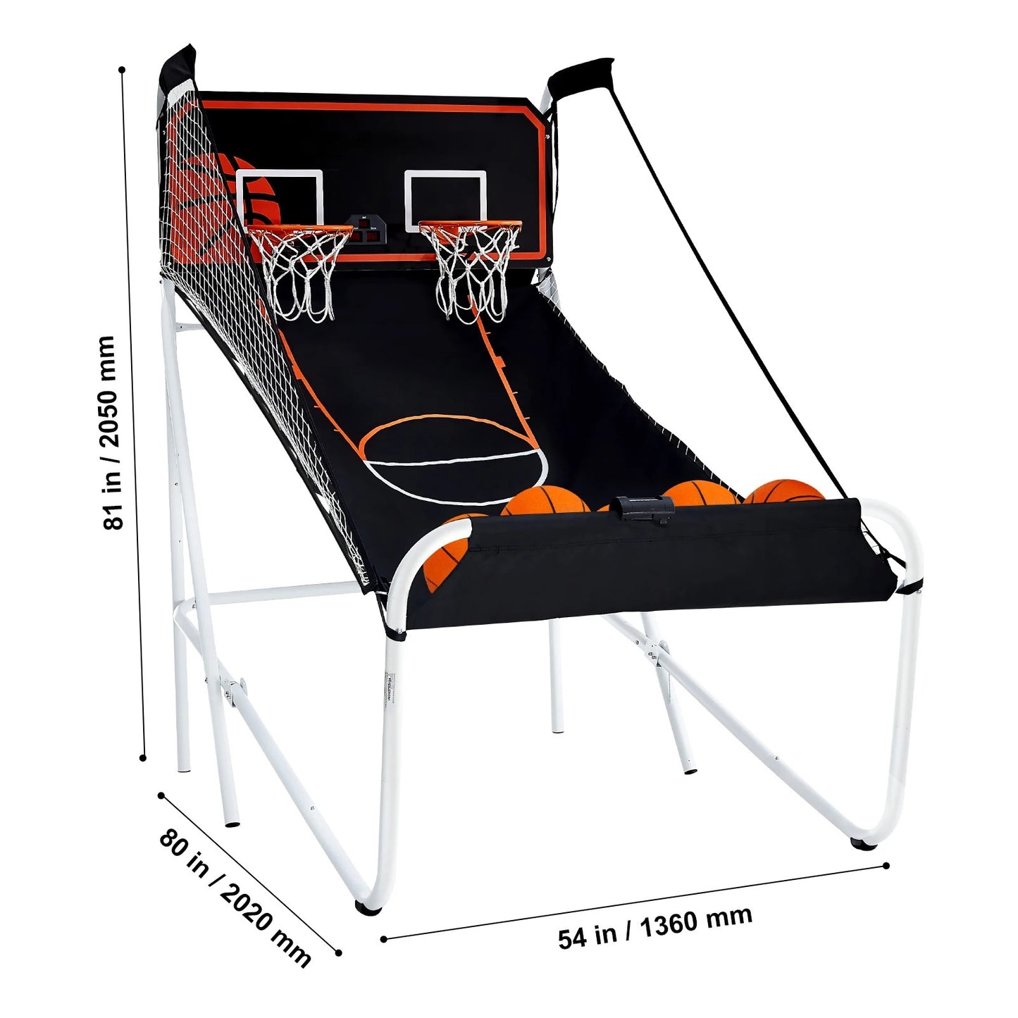 Giant Sports Dual Shot Foldable Basketball Arcade Game