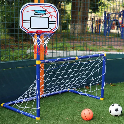 Giant Sports Toddler Soccer & Basketball Goal Set