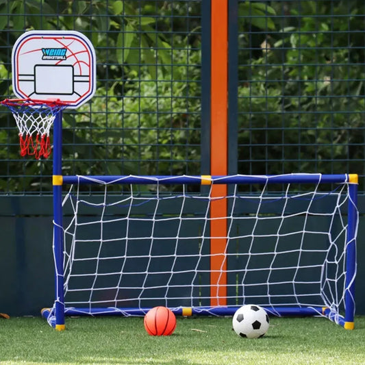 Giant Sports Toddler Soccer & Basketball Goal Set