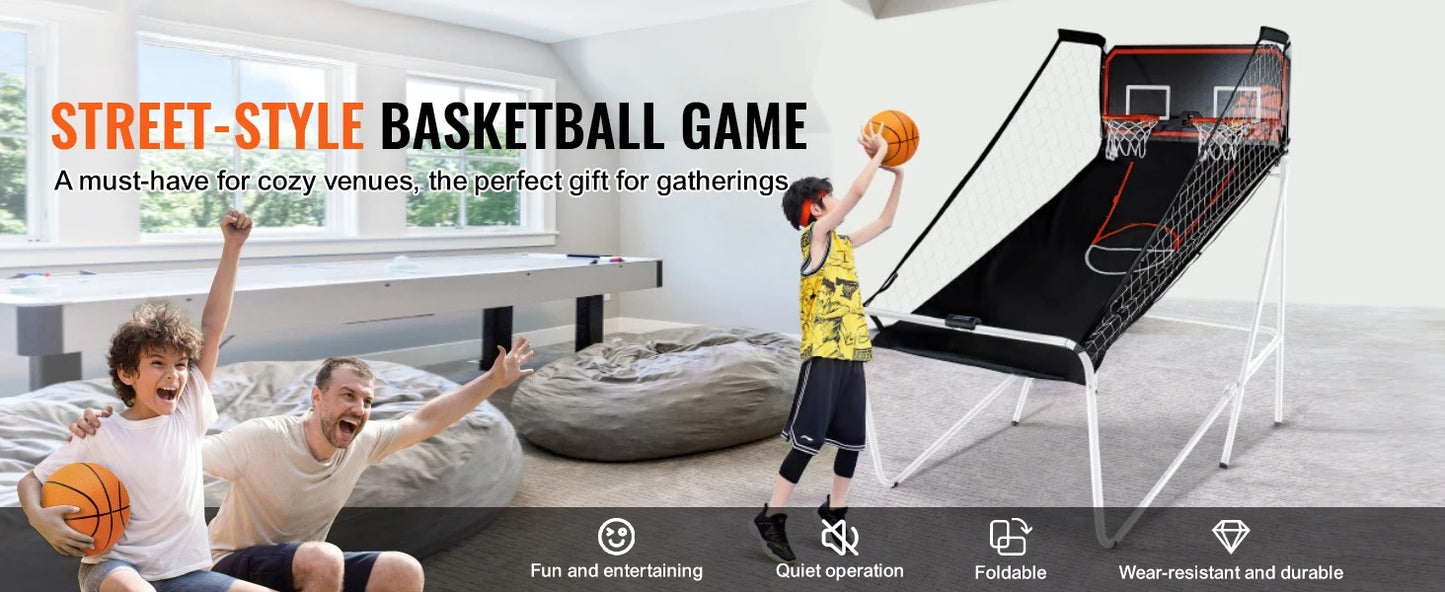 Giant Sports Dual Shot Foldable Basketball Arcade Game