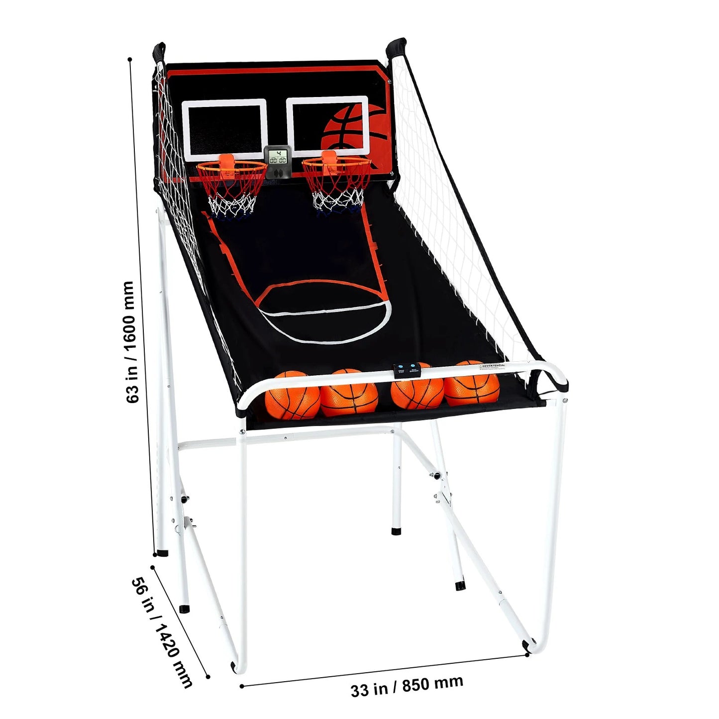 Giant Sports Dual Shot Foldable Basketball Arcade Game